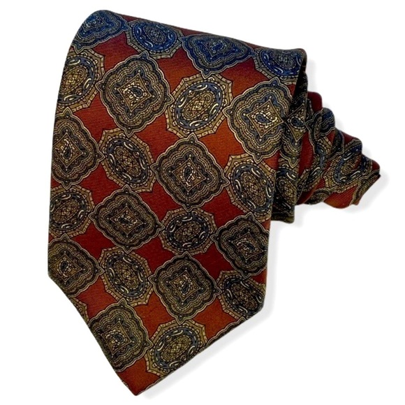 Gilbert & Lodge Italian Silk Medallion Tie - Picture 1 of 7